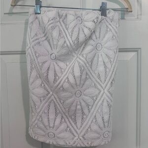 Lilly Pulitzer White Floral tube top